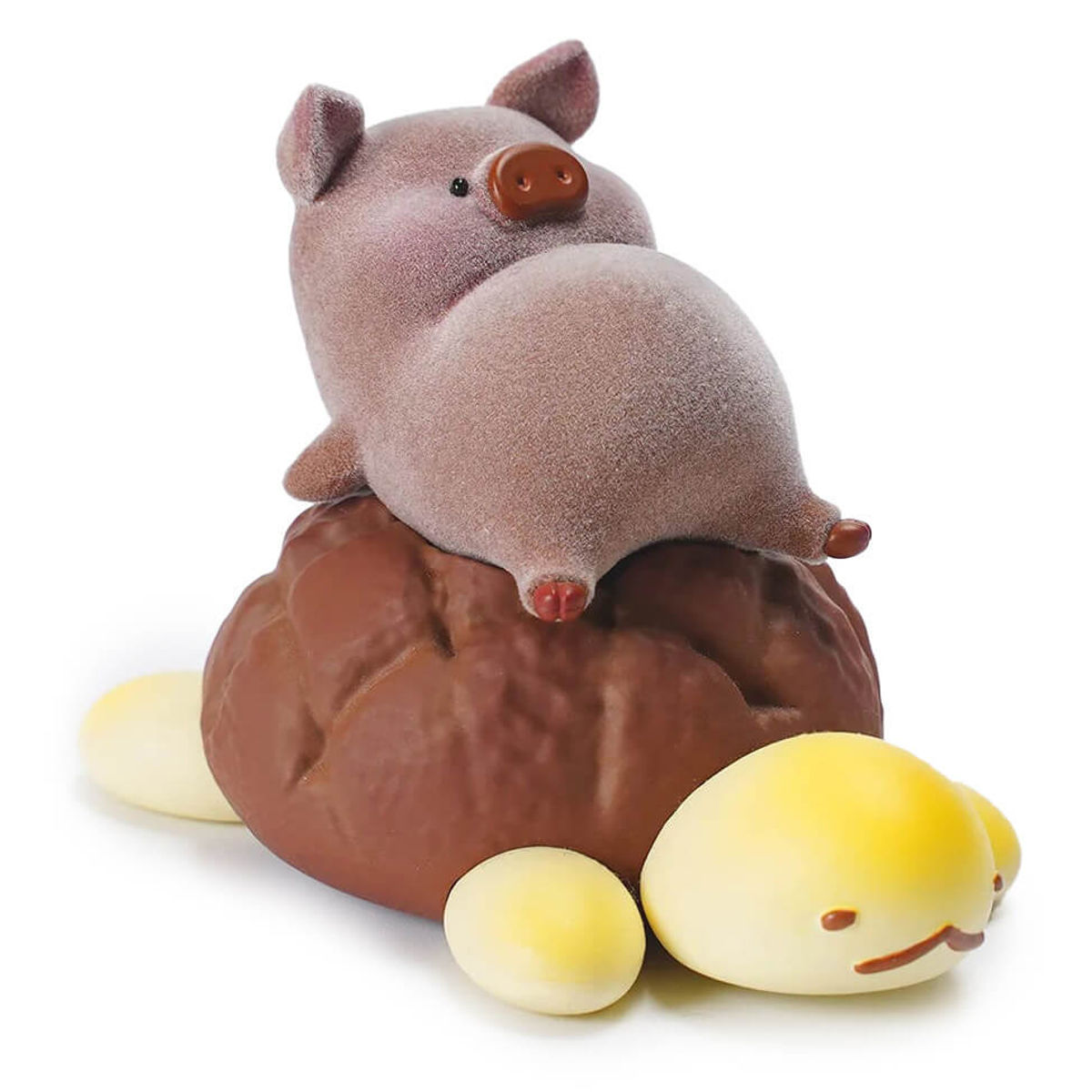 LuLu the Piggy Turtle Bun Brown