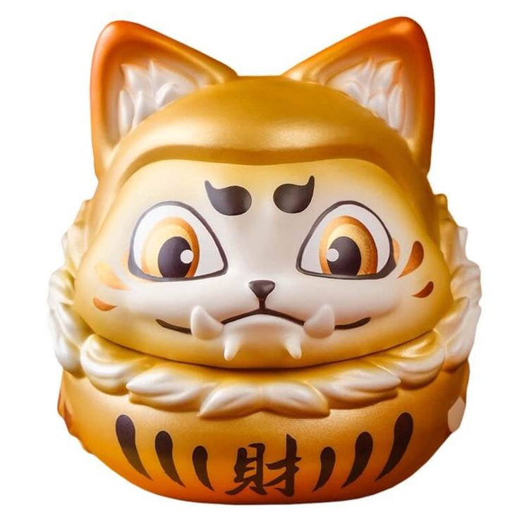 Lucky Dharma Cat Gold by Luyao Designs