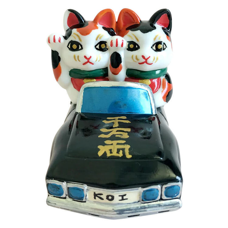 Lucky Meow Meow Car Koi by Genkosha