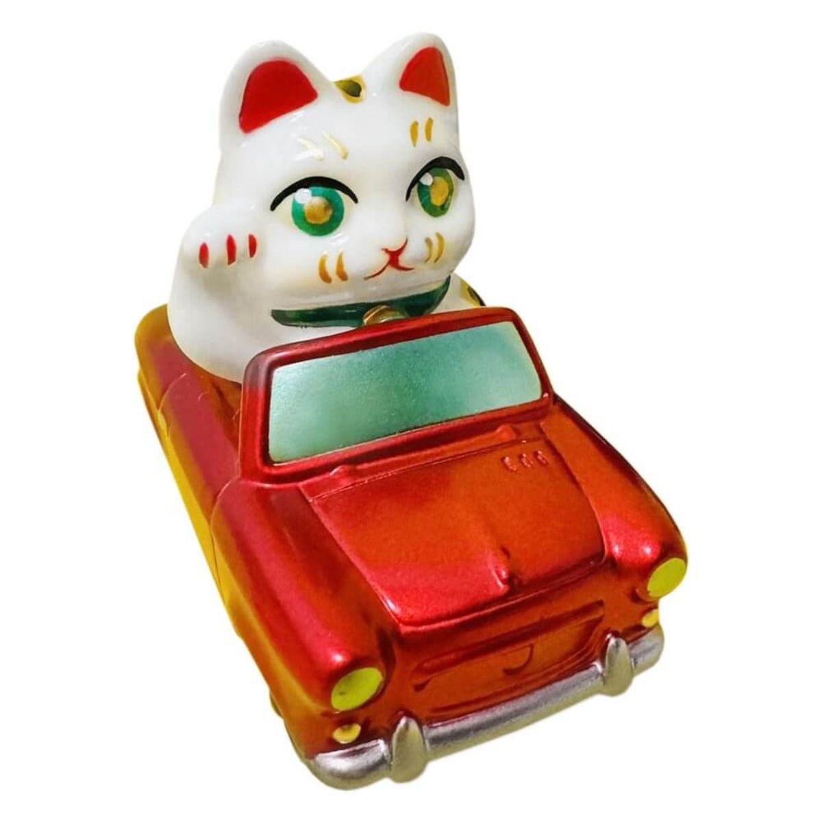 Lucky Meow Meow Car Metallic Red