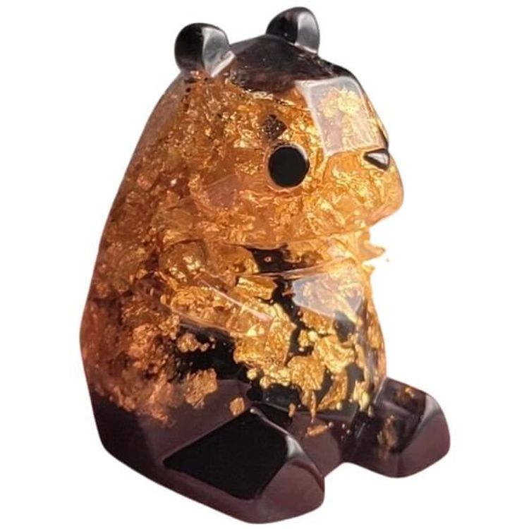 Lucky Nugget Panda by Sandy Sculpts