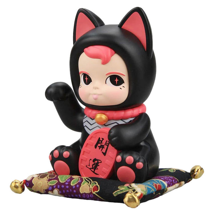 M-Size Sam Sam Lucky Cat Black by Kenny Wong
