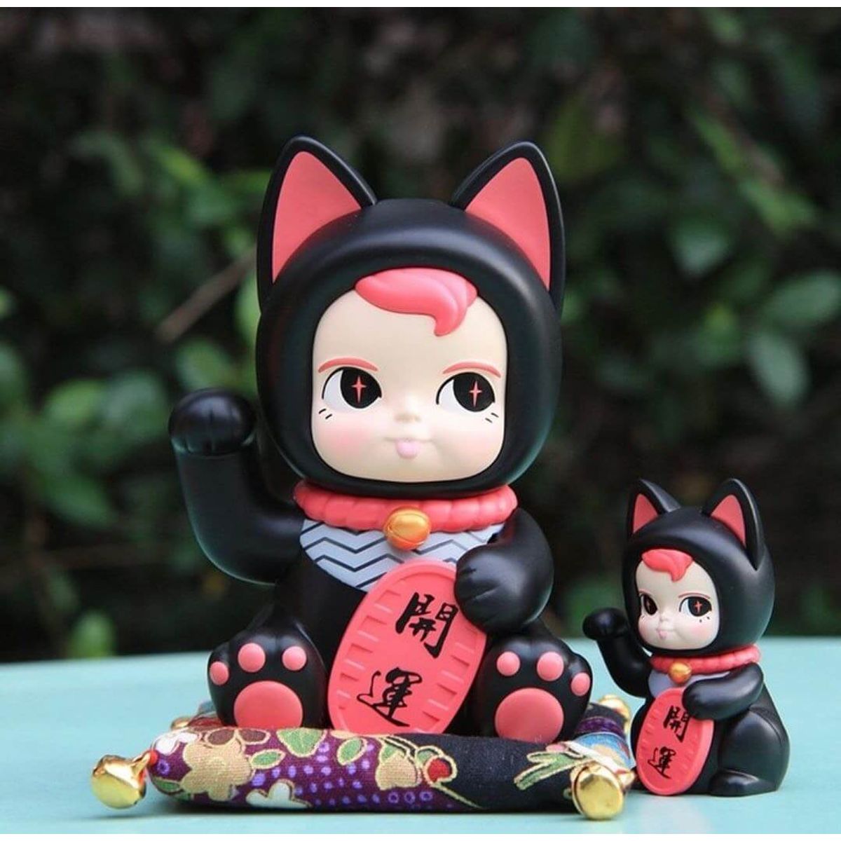 M-Size Sam Sam Lucky Cat Black