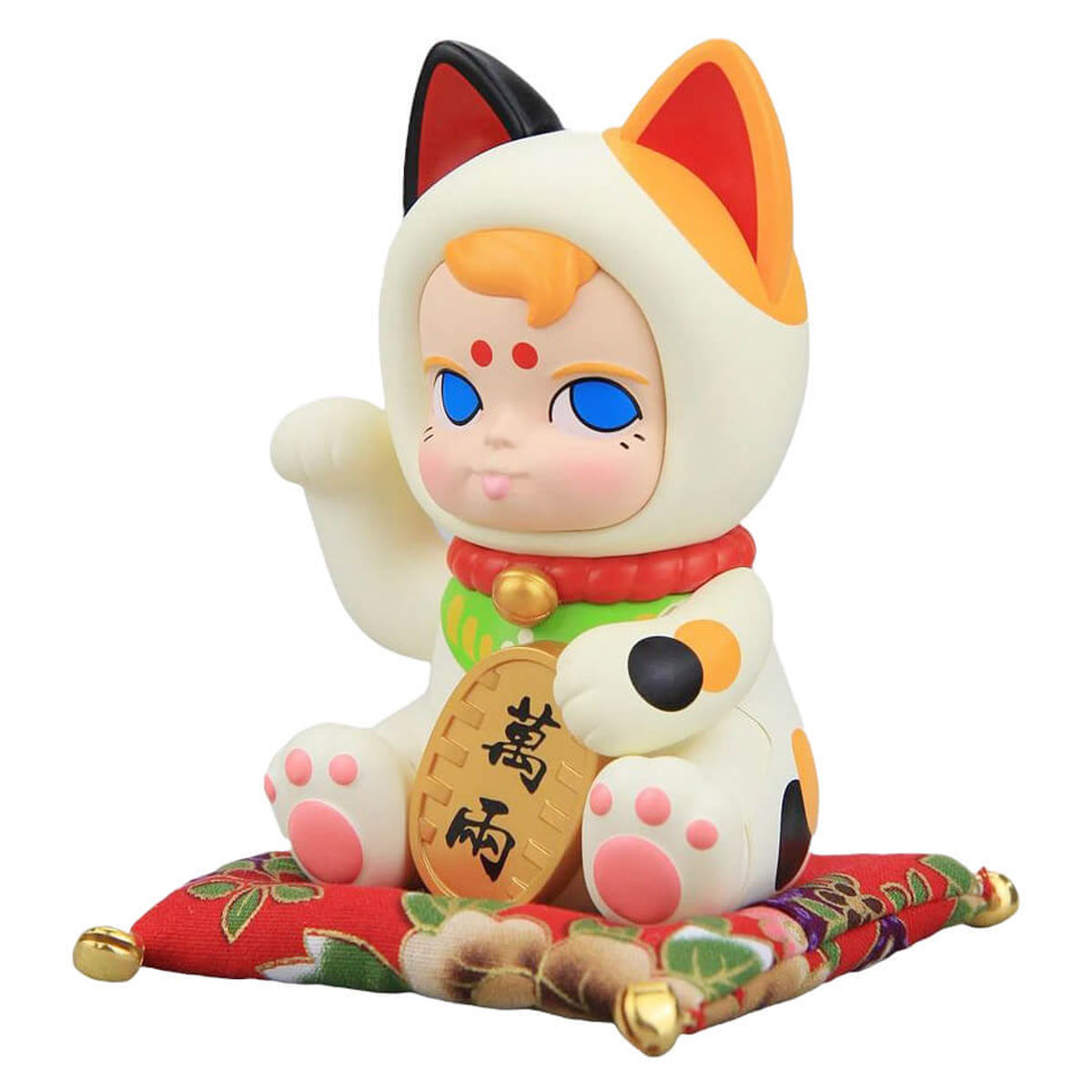 M-Size Sam Sam Lucky Cat White