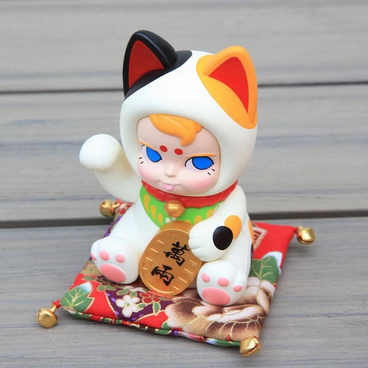 M-Size Sam Sam Lucky Cat White