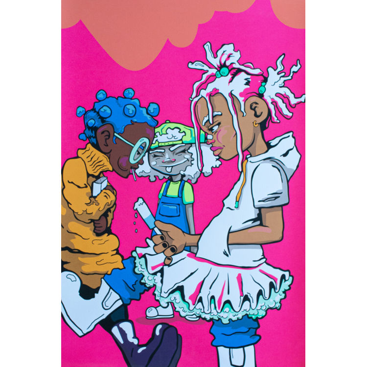 “MELTING BOMBPOP: WASHED 1” – 2021. by Bianca Pastel