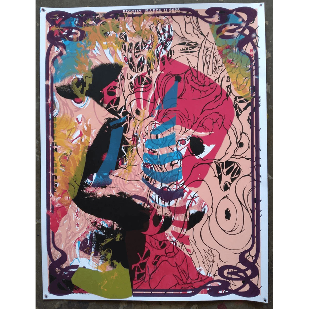 Monolord/Machine Girl Test print #7