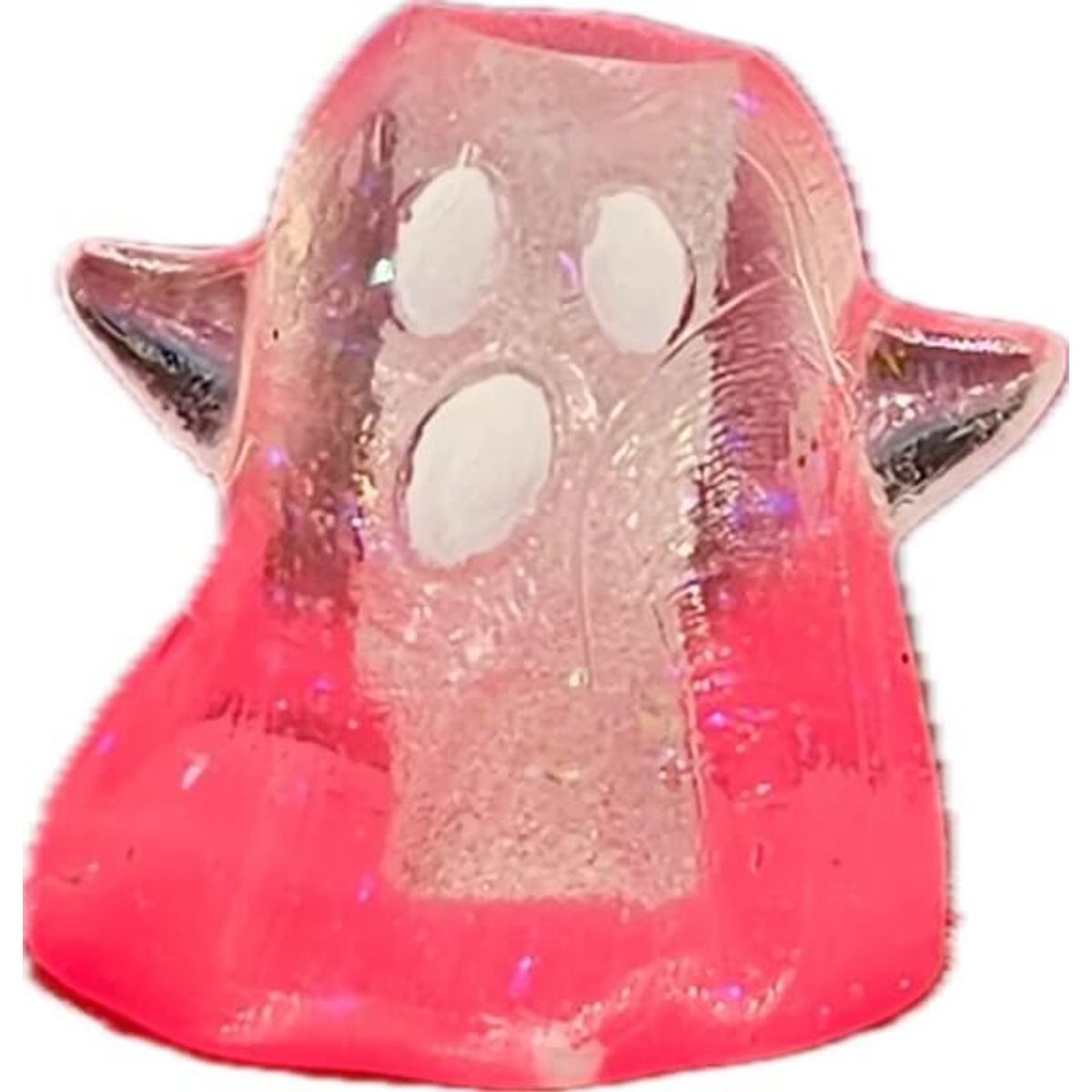 Clear/Magenta Boo Bead