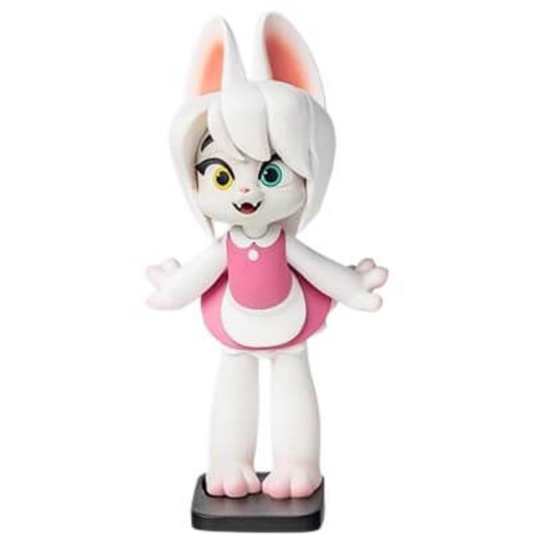 Maid Cat - White Cat by Laoli