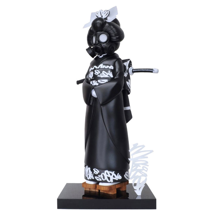 Maiko Gas (Masked) Tagged Two - Black White by 2PetalRose