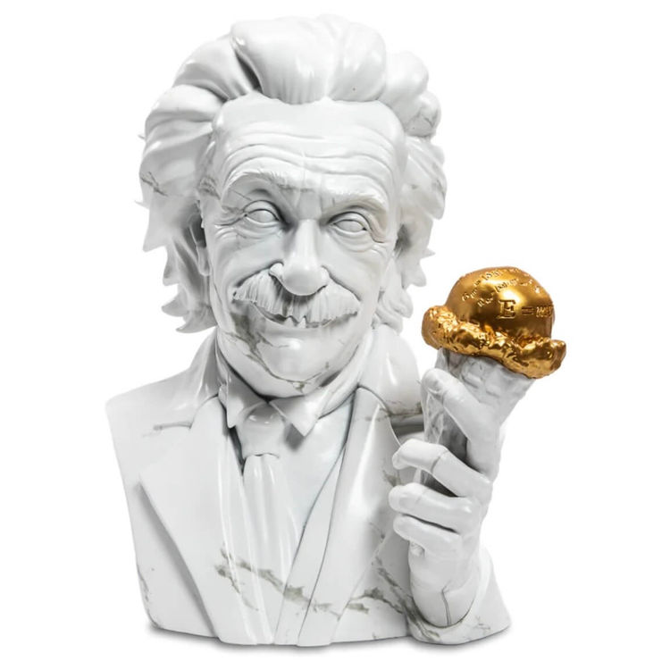 Marble Edition Eistein with Ice Cream by Kidrobot