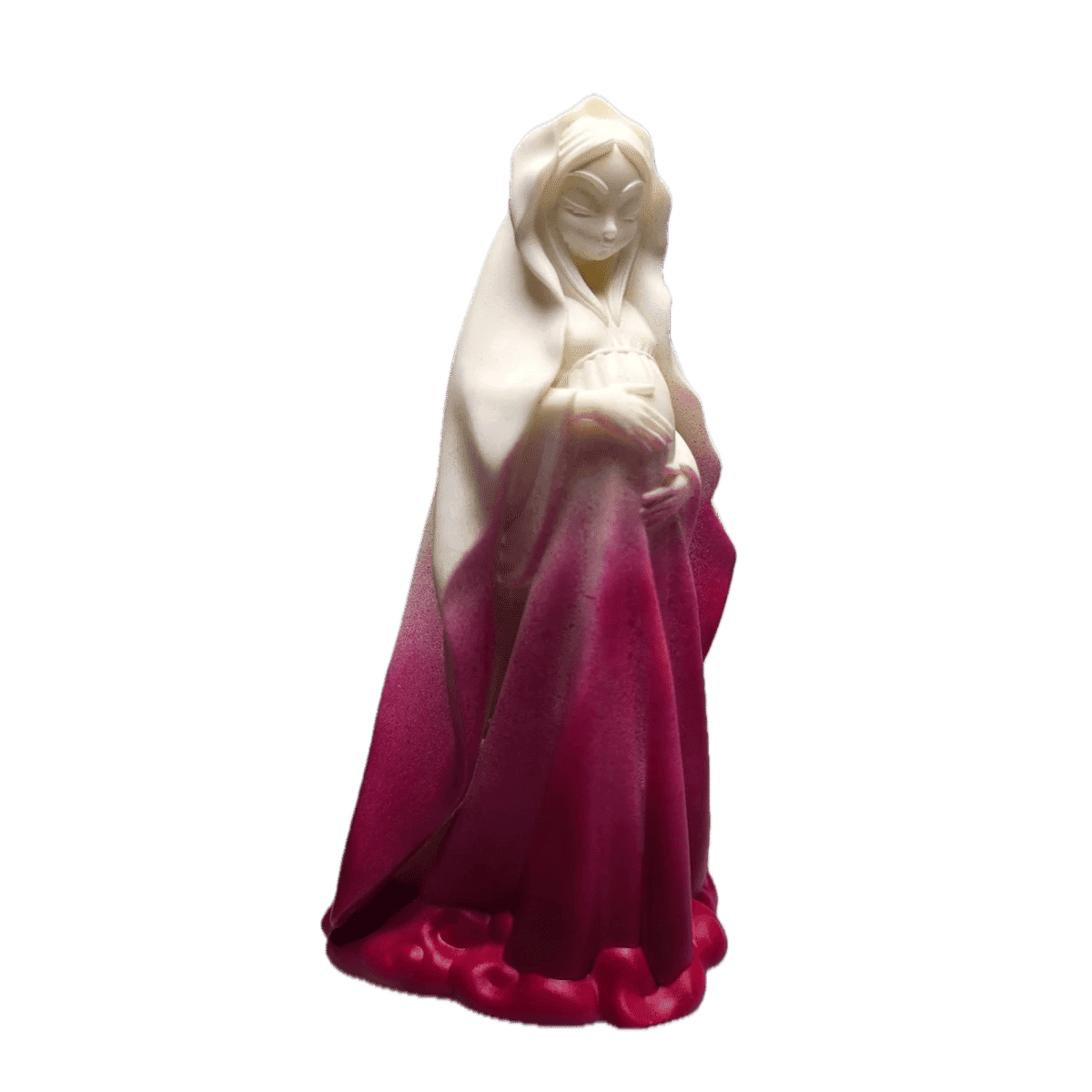 Mary Full of Grace - White Pearl Magenta