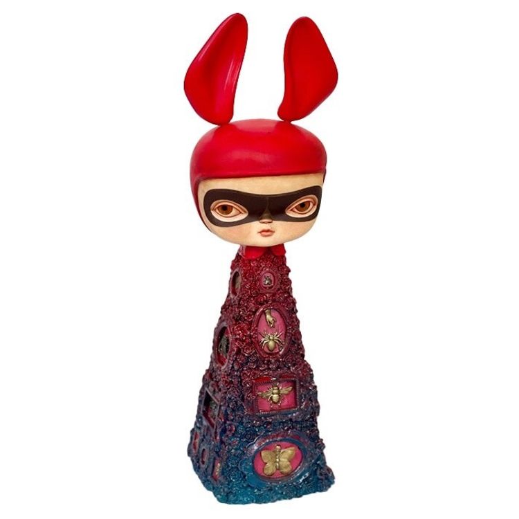Masked Red Rabbit Flora Healer by Kathie Olivas