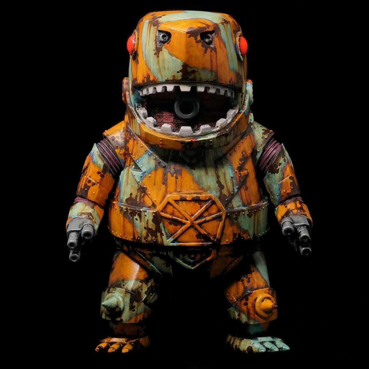Mega Mecha Shark Creeping Death Orange Green