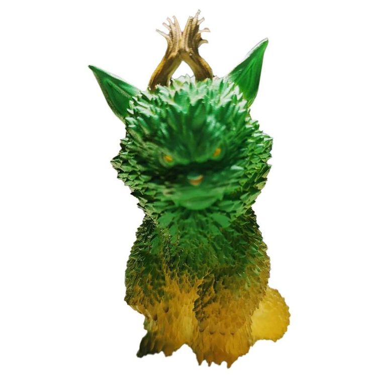 Meowster Chibi Green Blue by ESC Toy (Erick Scarecrow)