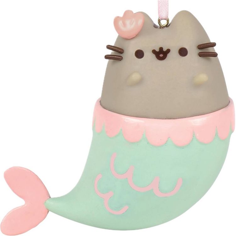 Mermaid Pusheen Ornament (Vinyl) by Andrew Duff