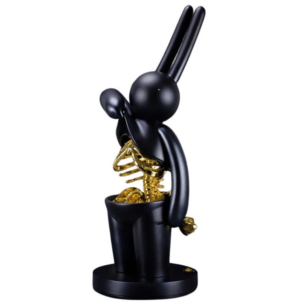 Metal Black & Gold Ribs of Amour Petit Lapiin