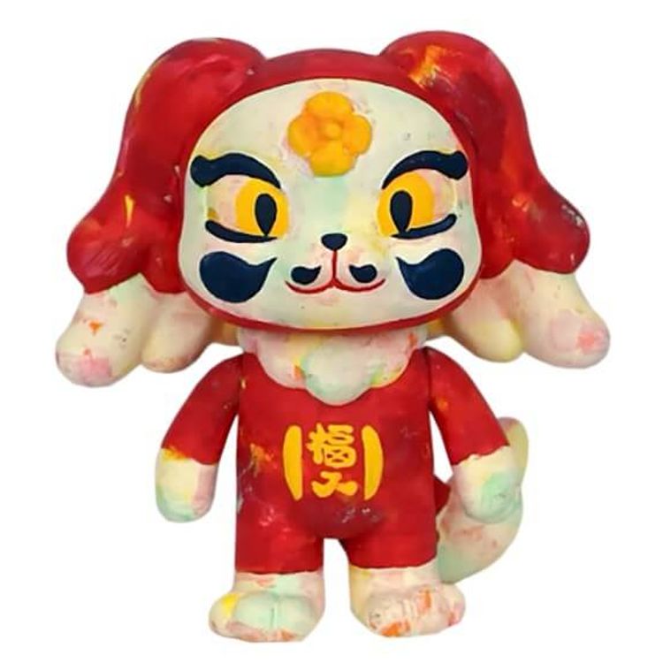 Red Daruma Zing Zing by Michael Chuah