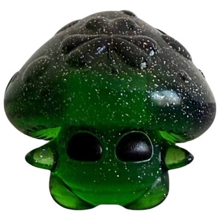 Microdose of Luck Spore (Emerald Translucent with Rainbow Glitter) by Neffs_Nexus