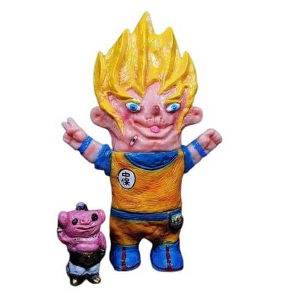 Middle Fidelity Boy + Low Fidelity Pig Man