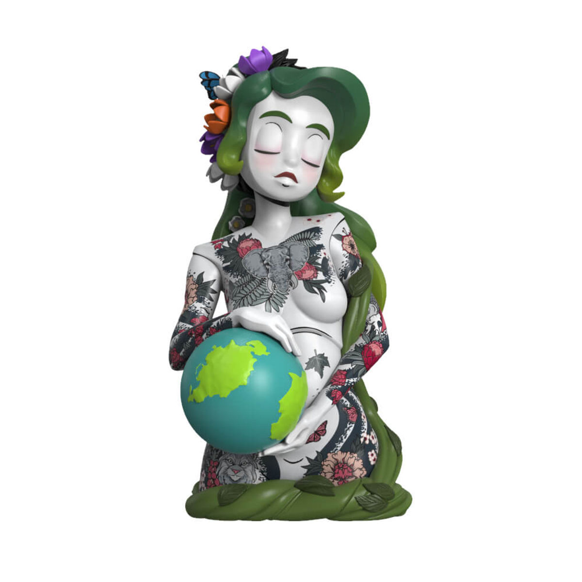 Mighhty Jaxx Inked Stories: Gaia (Colorized Edition) ft JPK