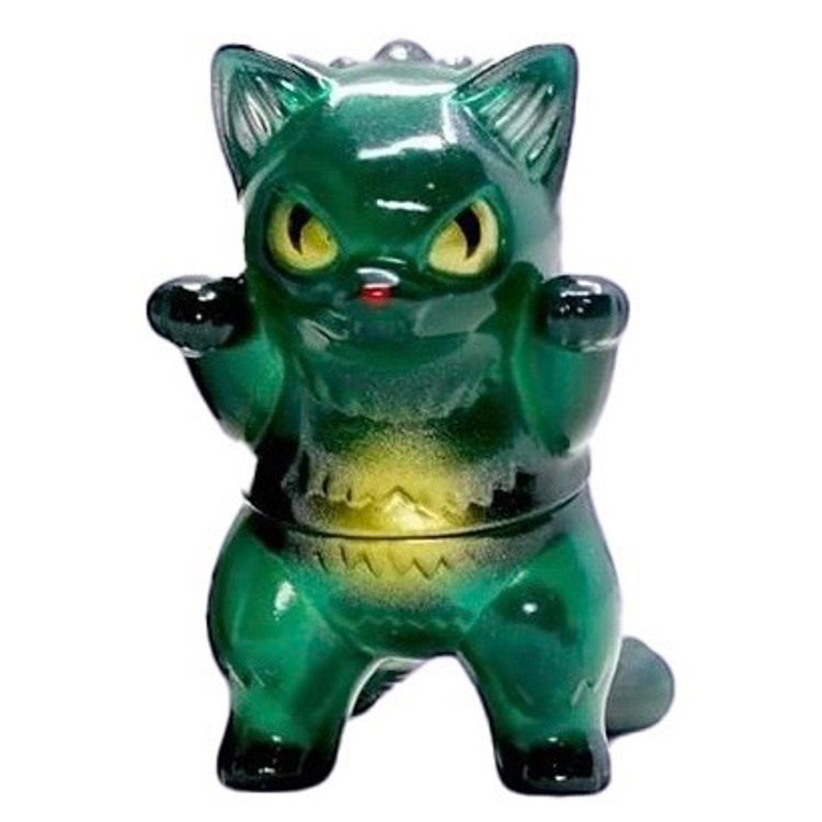 Migora Translucent Dark Green with Silver Gold Accents by Konatsu Koizumi