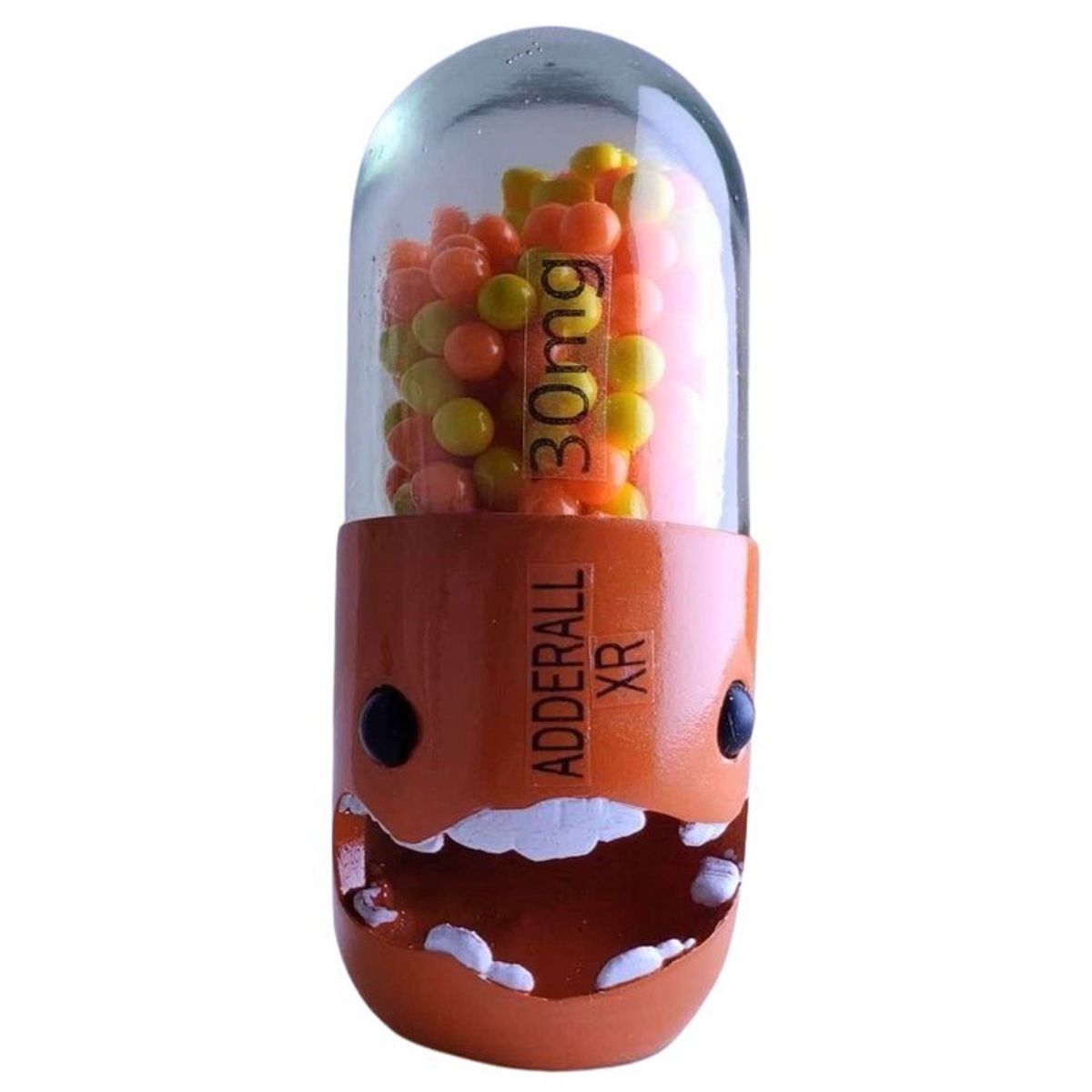 4.5" Orange Mini Adderall Capsule Pill