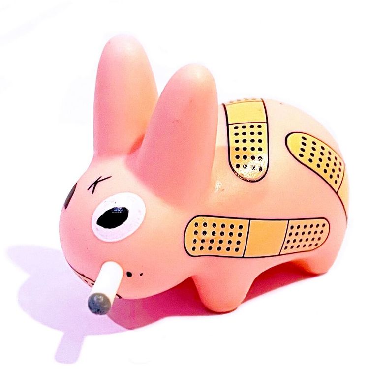 Mini Band Aid Smorkin' Labbit by Frank Kozik