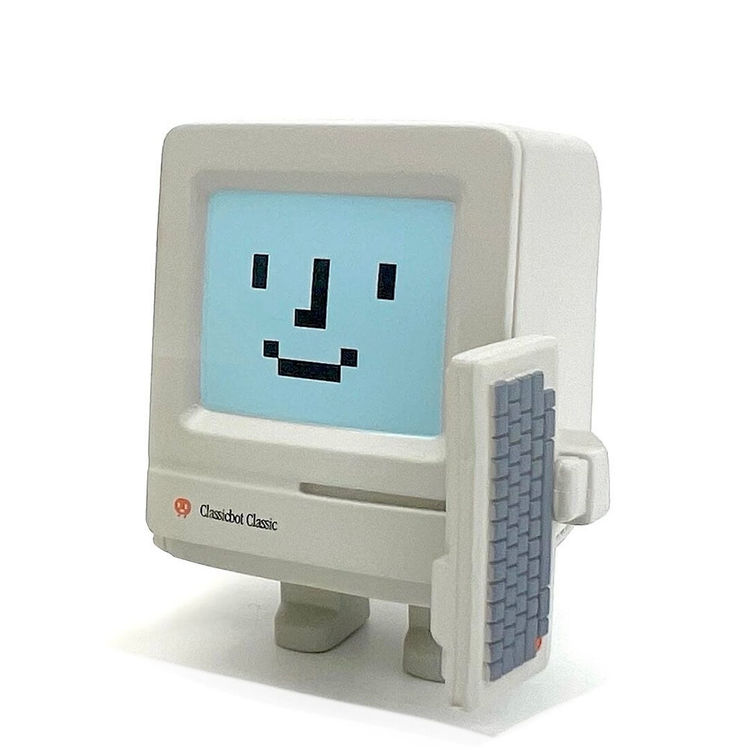 Mini 4" Classic Bot Happy Mac icon by Philip Lee
