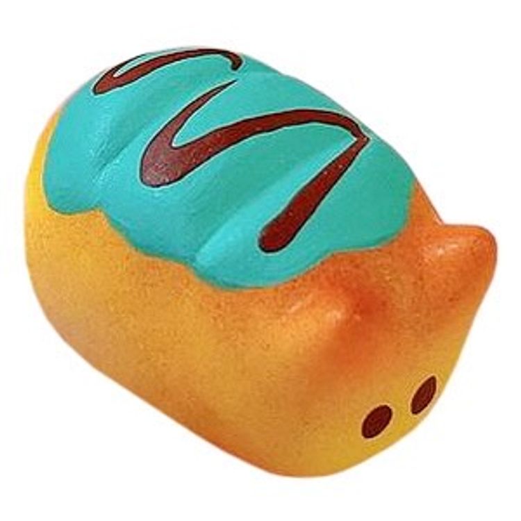Mini Cream Bread Cat (Teal) by Rato Kim