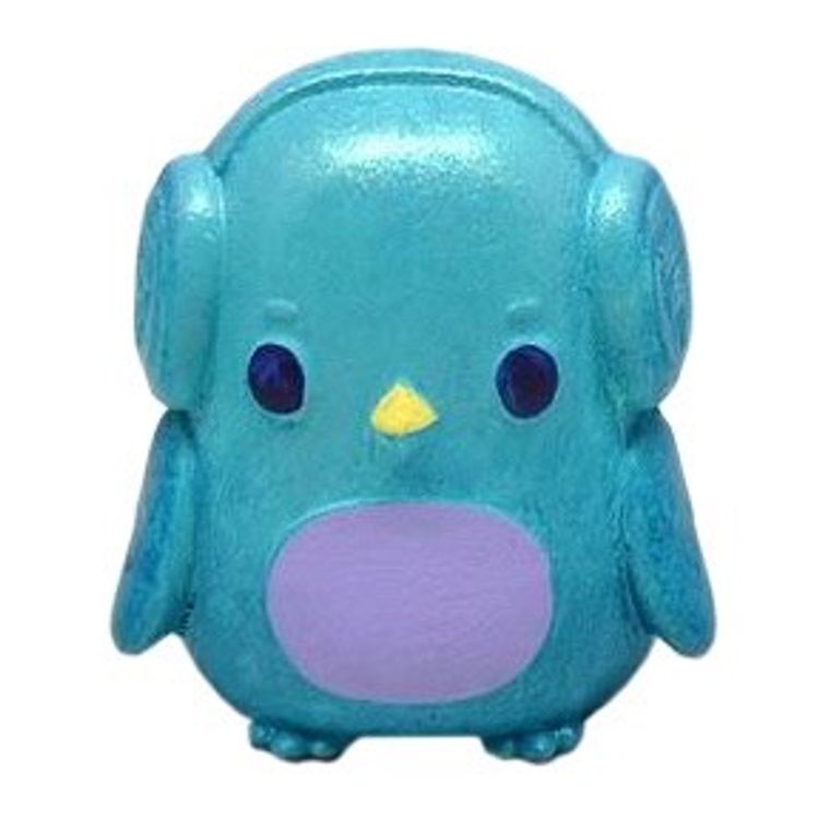 Mini DJ Penguin Teal by Jeremiah Ketner
