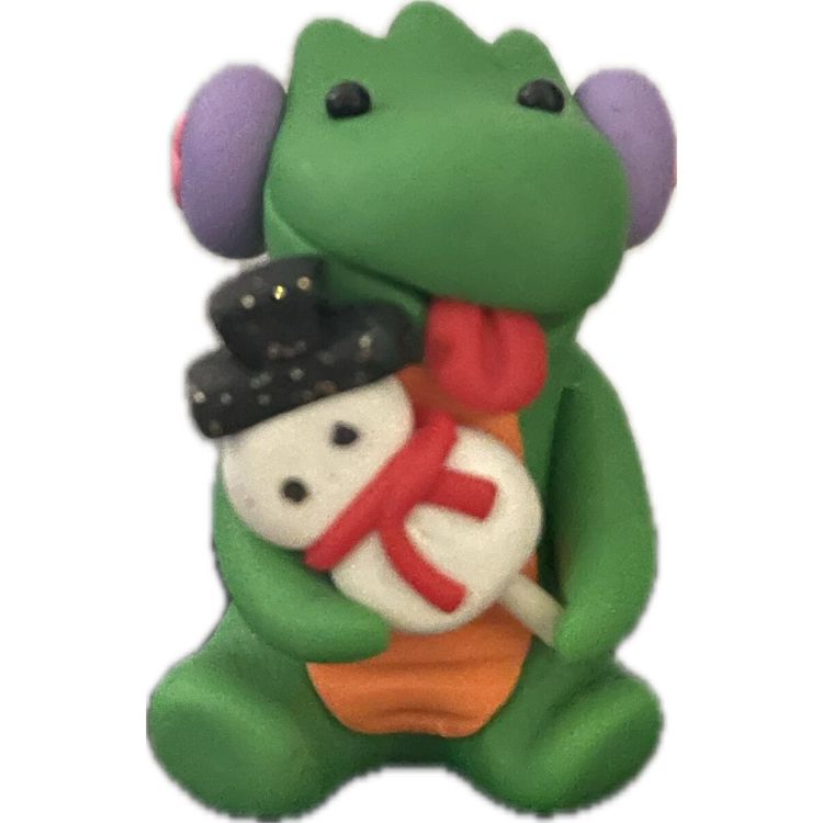 Mini God! Gelato Sit Green Snowman pop by Space Rabbit Studio