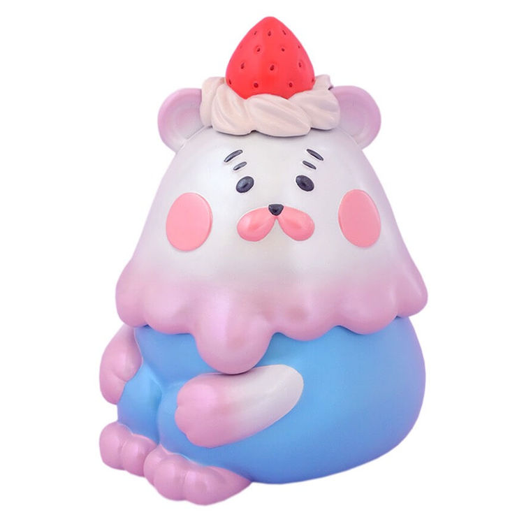 Mini Kakigoori Kuma Strawberry Milk by Luyao Designs