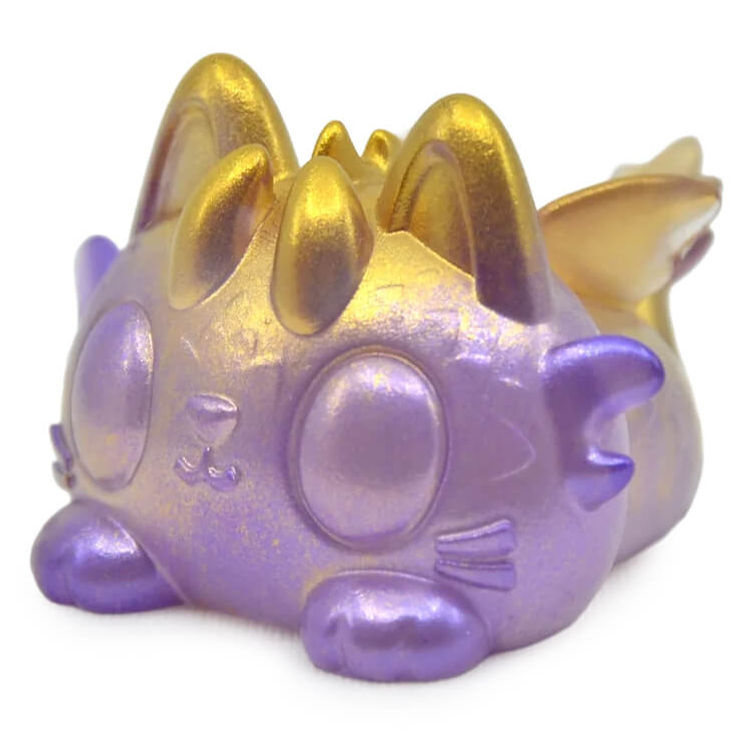 Mini Kitty Dragons Gold Purple by Jeremiah Ketner