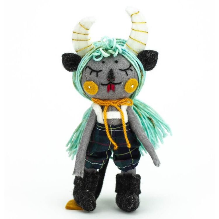 Mini Krampus Plush by Nightly Made (Megan Mahfoud)