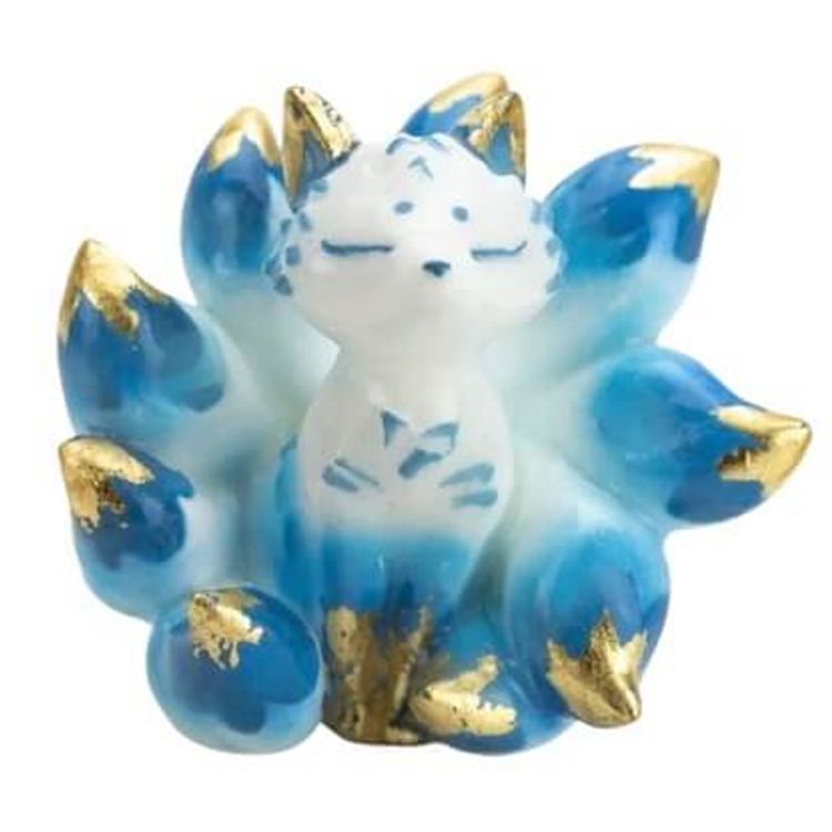 Mini Kyubi Not Ceramic Colorway – Blue 2  by Lovecats Collectibles