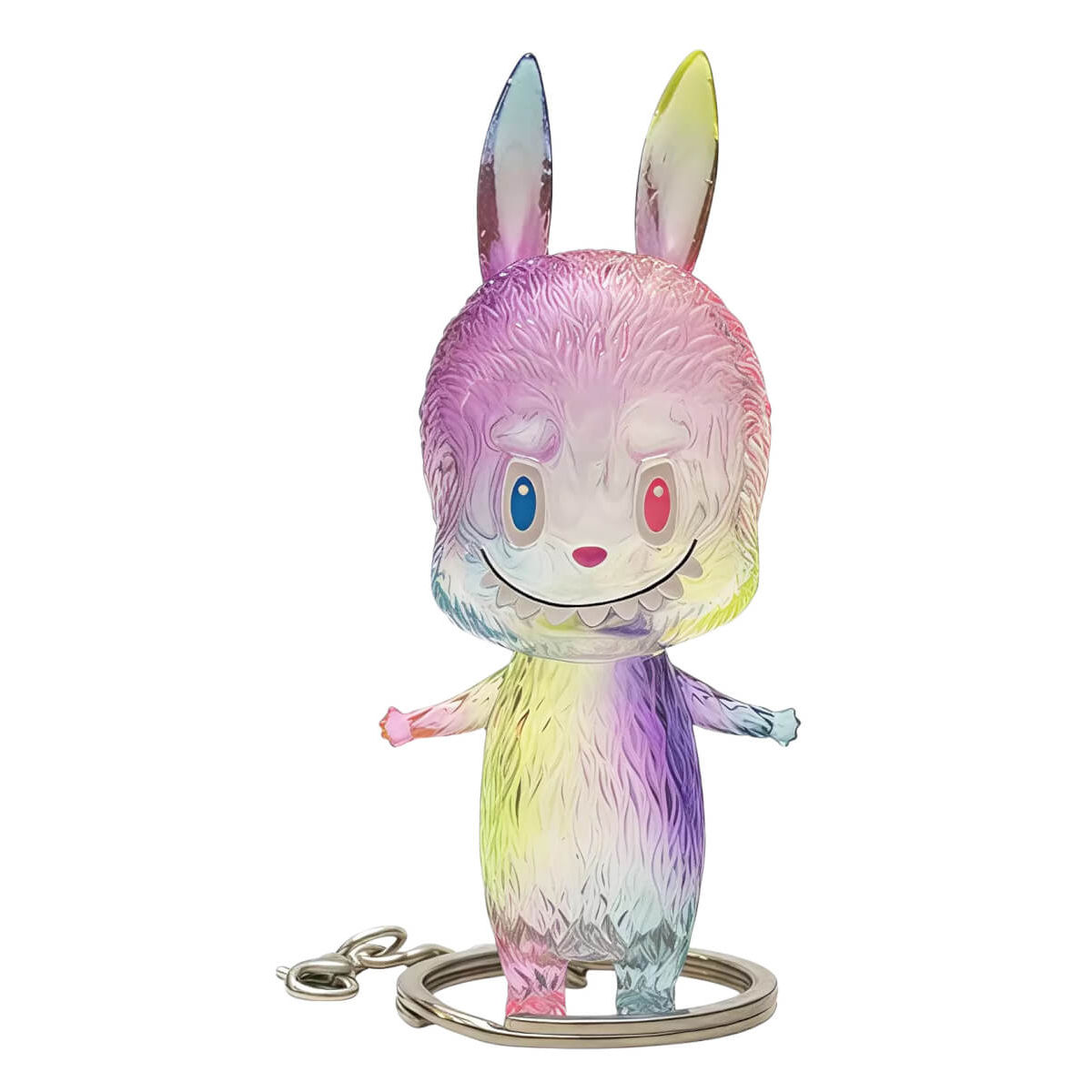 Mini Labubu Colorful Translucent Keychain