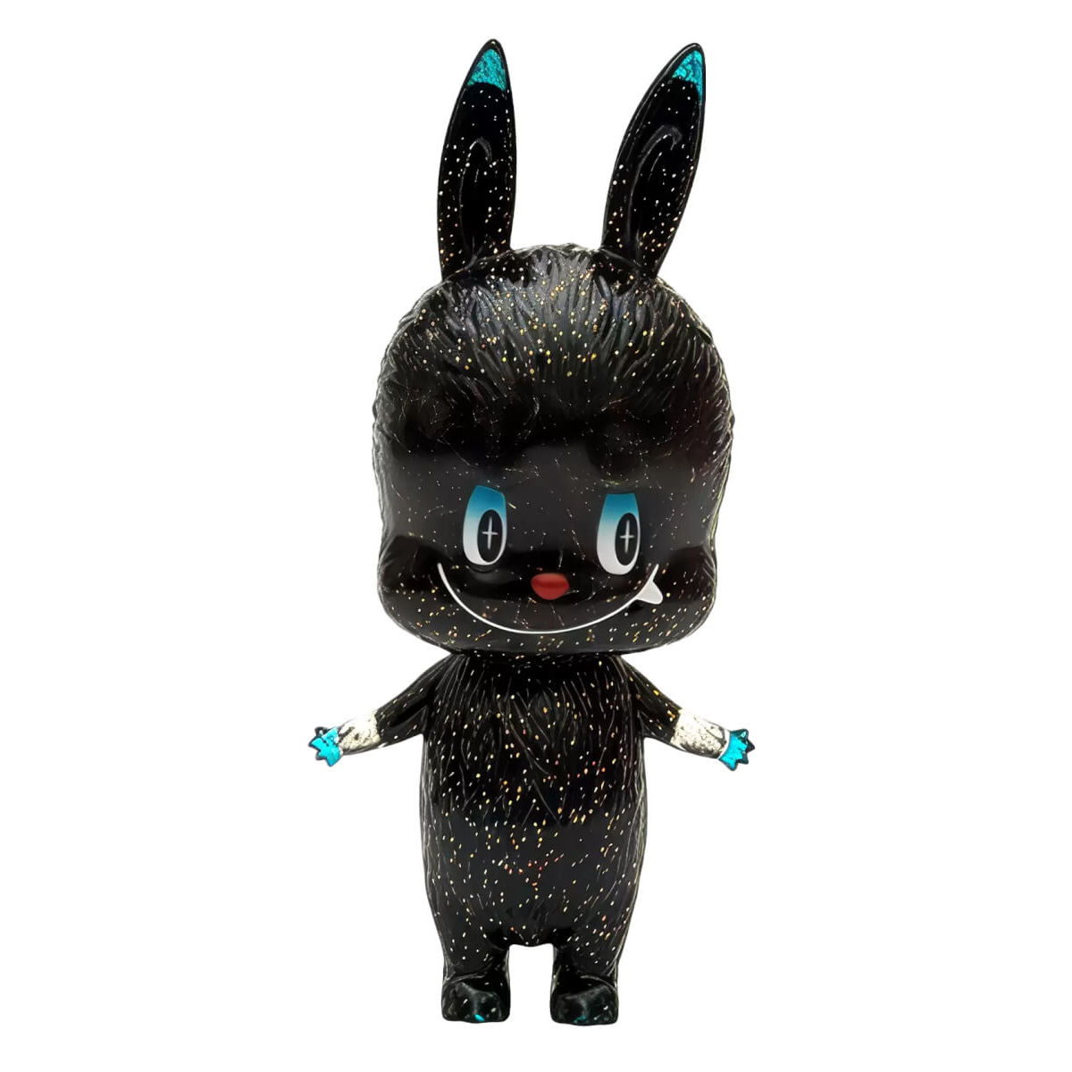 Mini Labubu Cosmic Black Sparkle