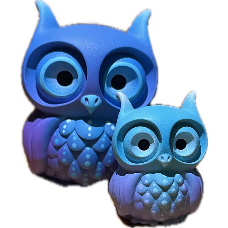 Mini Ligyt Blue Coamic Owl  by Miss Muju