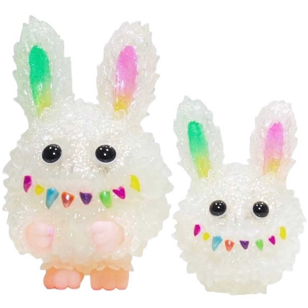 Mini Monster Flappy & Flappy set "White Aurora G.I.D"(J.P. Toy's Gallery Edition)