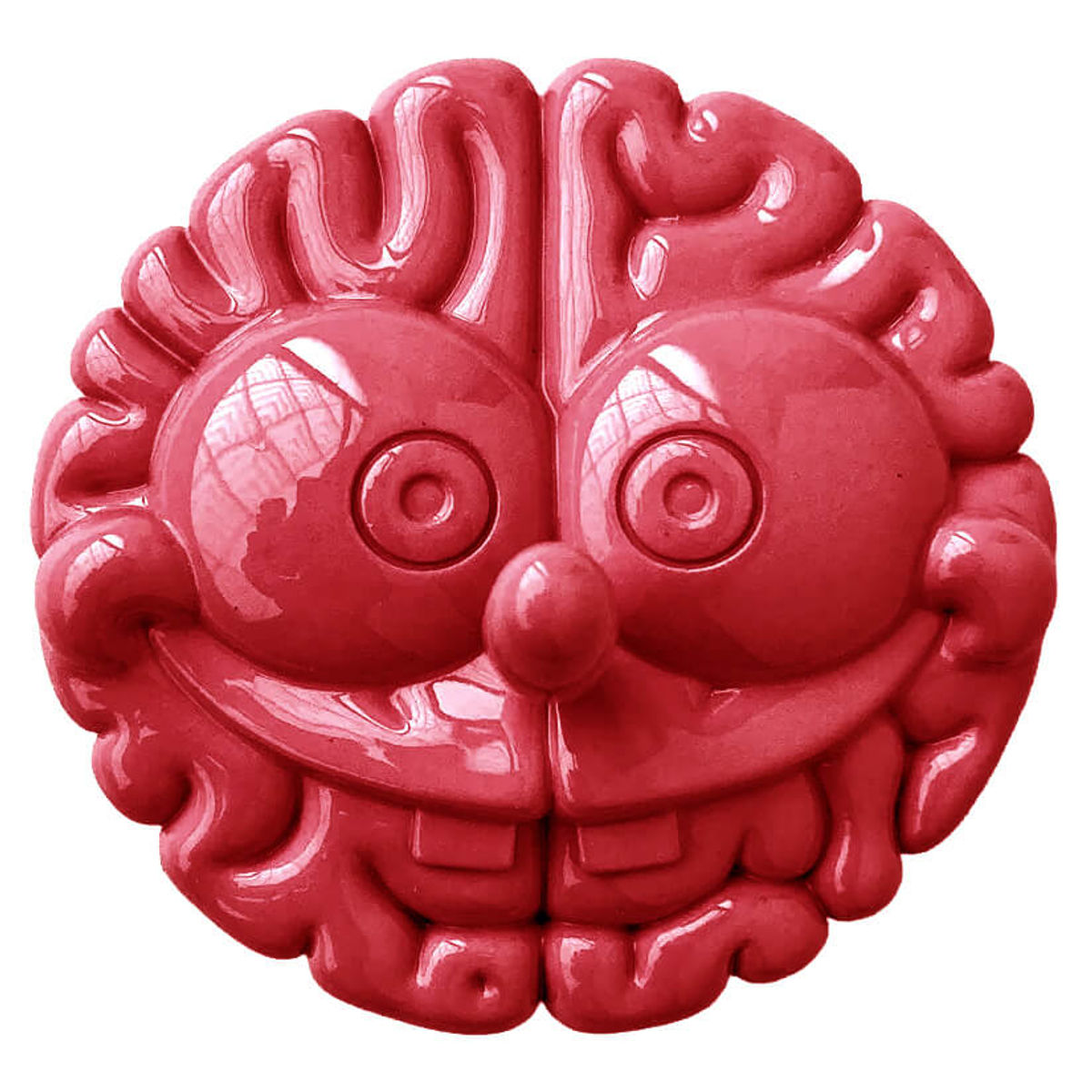 Mini Sponge Brain Sunset Red