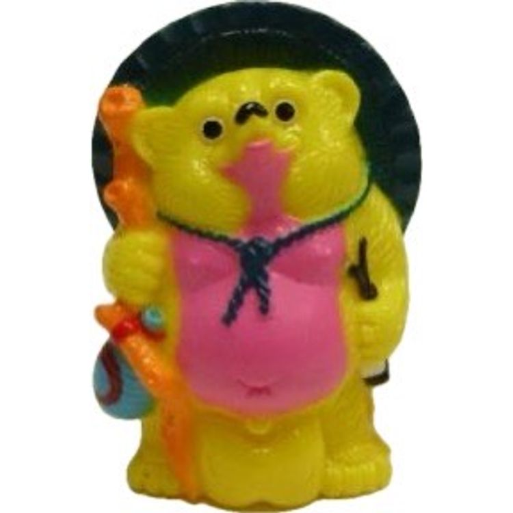 Mini Tanuki - yellow by Real X Head (Mori Katsura)