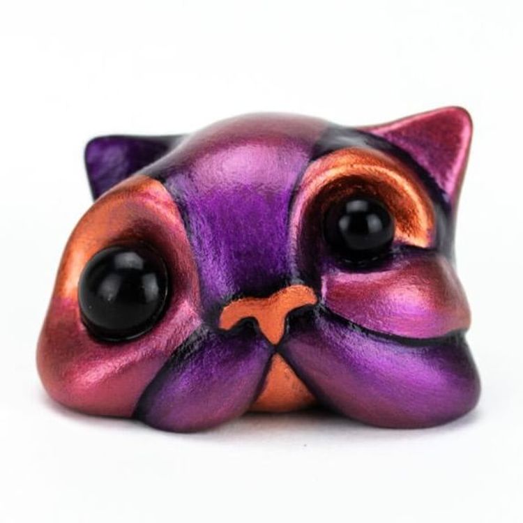 Mini Violet Penny Melty Cat (#2) by Kelly Killagain