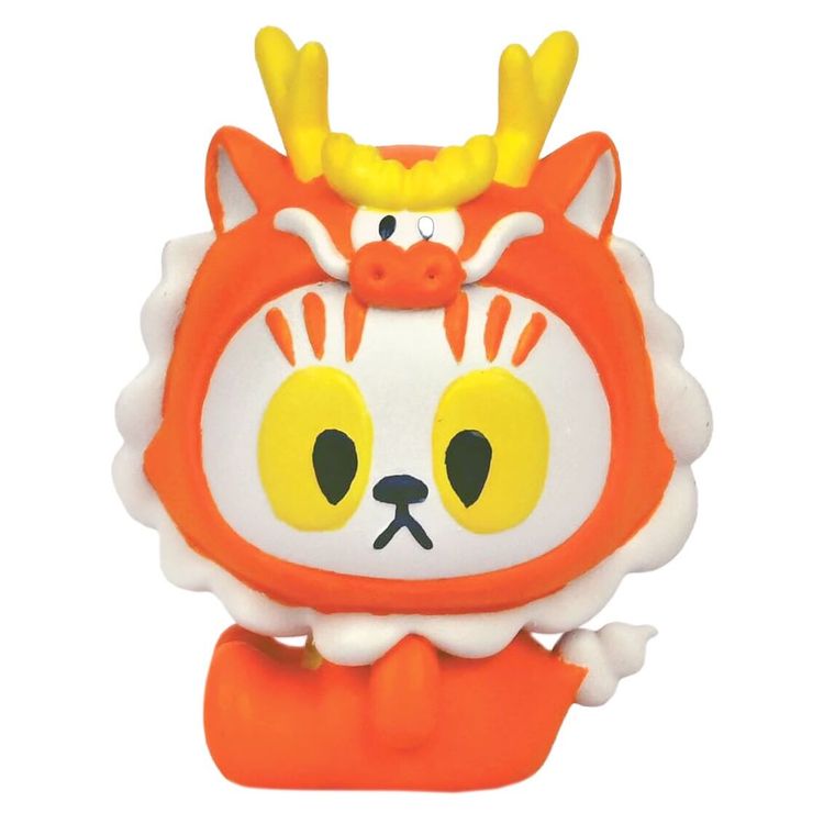 Mini Yuurei Neko Sama Rainbow Dragon Orange by Michael Chuah
