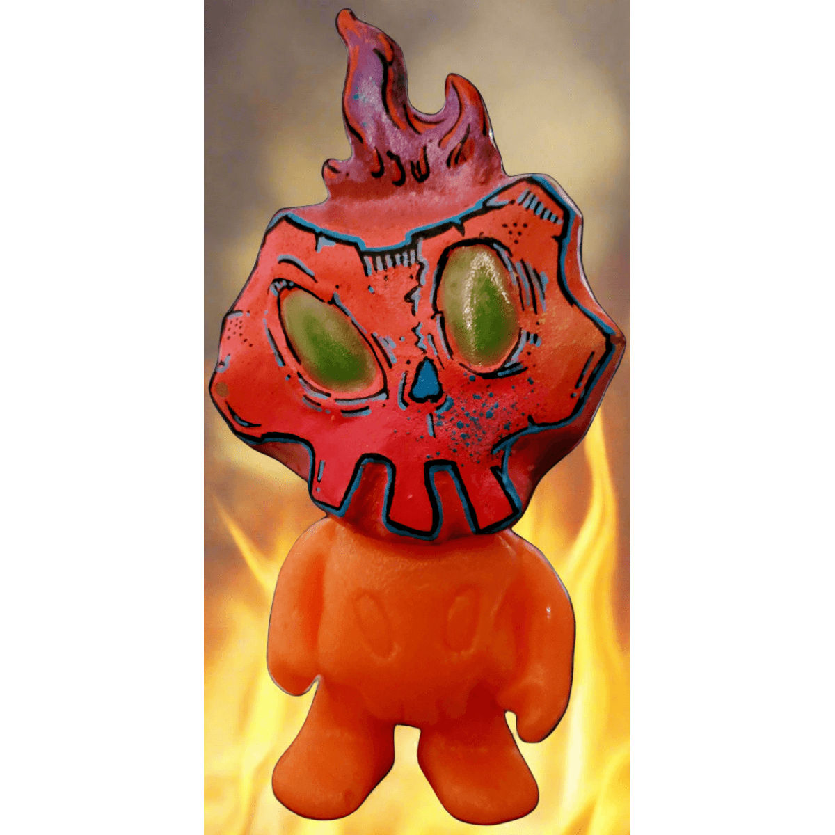 Mixed media flame figure