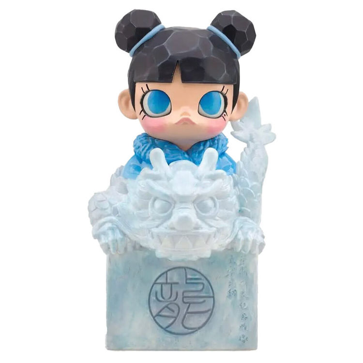 Molly 18th Anniversary Moon White Jade Seal by Kenny Wong