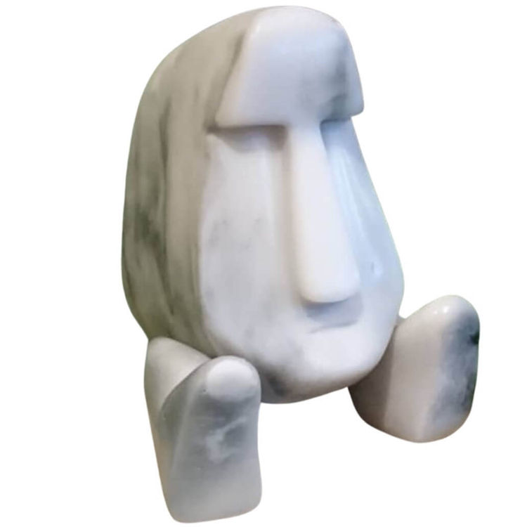 Momo White Marble : The Little Moai by Nautilus Studio Project (NSP)