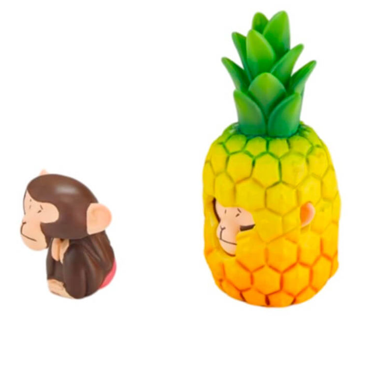 Monkey Fruit Pineapple by Johnny Sheep
