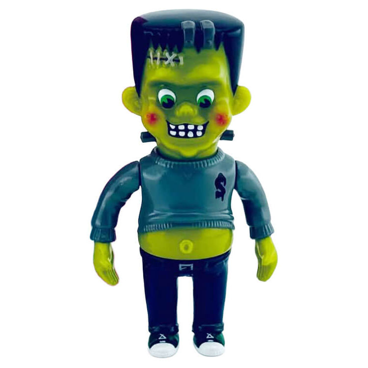 Monster World Lil Franky Green Blue Mini by Knuckle (Little Chop Design)