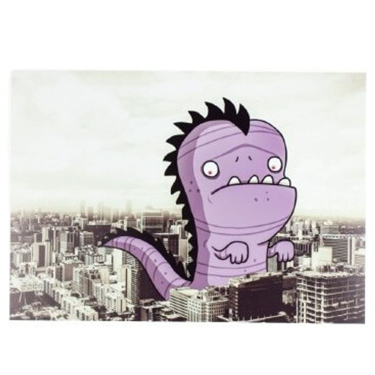 Monster in the city (purple) by Onorio D’Epiro